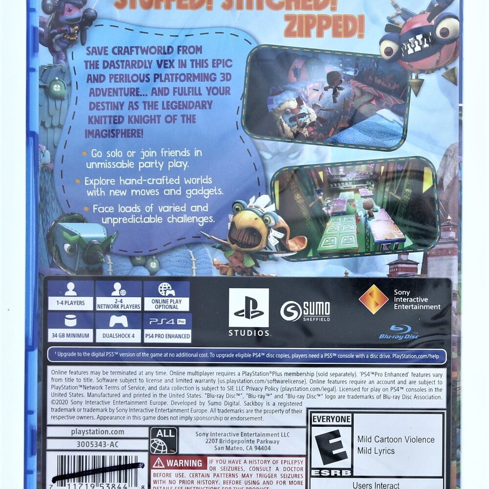 Sackboy A Big Adventure Game For PS4 - Picture 2 of 2